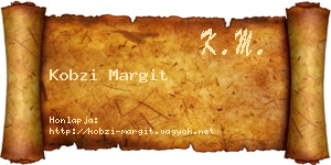 Kobzi Margit névjegykártya